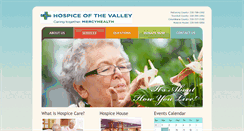 Desktop Screenshot of hospiceofthevalley.com